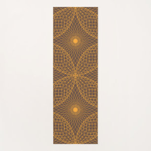 Tapete De Yoga Padrão decorativo, chic, estilo abstrato mandala