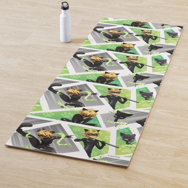 Tapete De Yoga Padrão do Cat Noir & Plagg (In Situ)