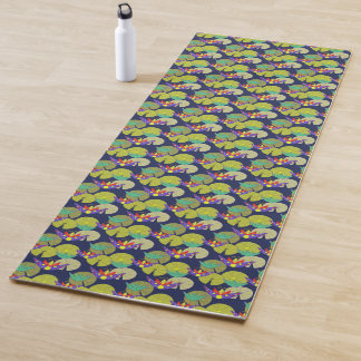 Tapete De Yoga Padrão floral