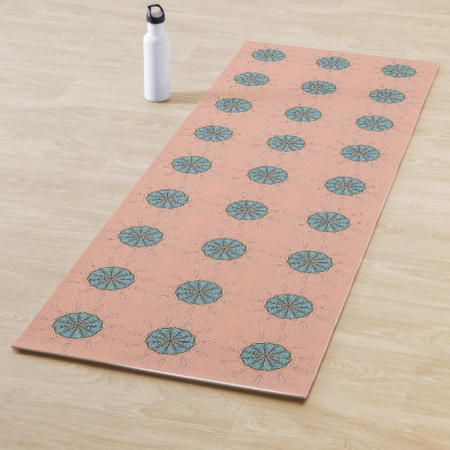 Tapete De Yoga Padrão floral (In Situ)