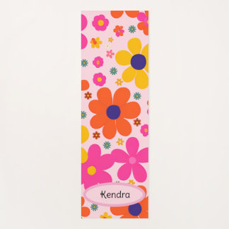 Tapete De Yoga Padrão Floral Personalizado na Moda