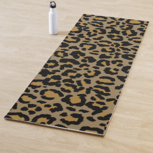 Tapete De Yoga Padrão Leopardo em Natural 2