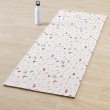 Padrão Minimalista de Flor Silvestre Aquarela Cott