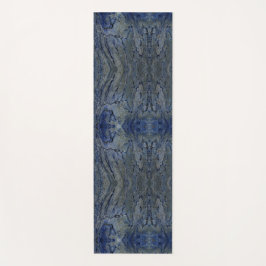 Tapete De Yoga Padrão Preto e Cinza