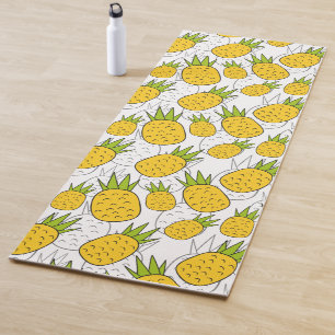 Tapete De Yoga padrão uniforme de fruta   Padrão da superfície da