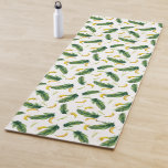 Tapete De Yoga Padrões Tropicais De Folhas De Banana E Banana<br><div class="desc">Folhas de Banana Tropicais e Padrões de Banana Yoga Mat. Ioga personalizável que inclui folhas de banana e de fruta de banana a cores aquáticas. Este tapete de ioga único e divertido é o tapete perfeito para o verão.</div>