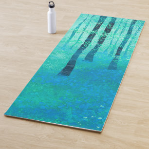 Tapete De Yoga Paiinting do Woodland Bluebell