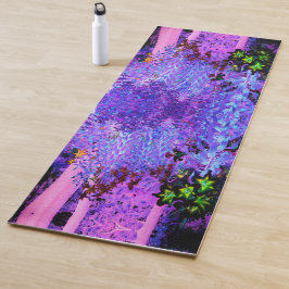 Tapete De Yoga Paisagem de Black e Crimson Lily Garden