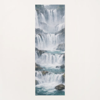 Tapete De Yoga Paisagem de Cachoeira Nebulosa