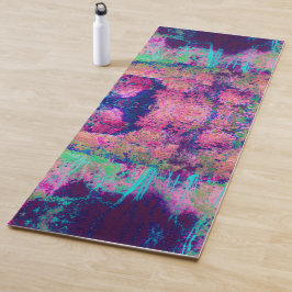 Tapete De Yoga Paisagem Impressionista Puro e Rosa Quente