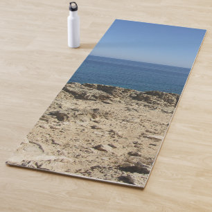 Tapete De Yoga Paisagem Mediterrânica das Ilhas Gregas