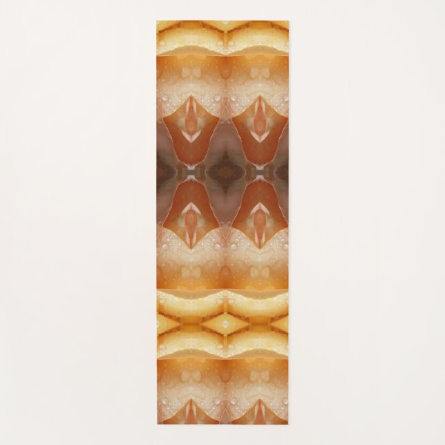 Tapete De Yoga Pale Peachy Ikat Pouf (Frente)