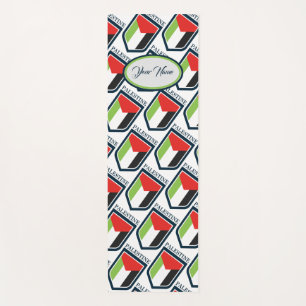 Tapete De Yoga Palestina e bandeira palestina personalizada