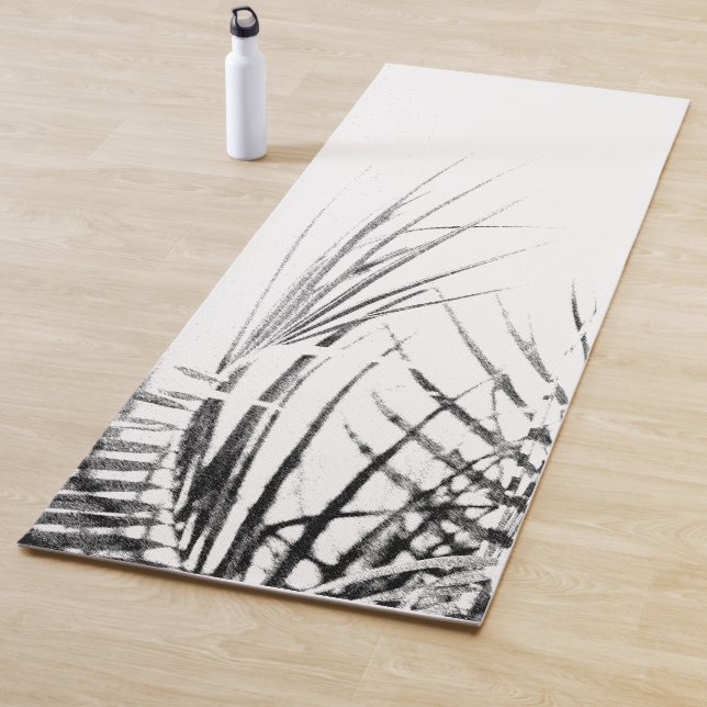 Tapete De Yoga Palm Tree deixa um esboço de minimalismo (In Situ)