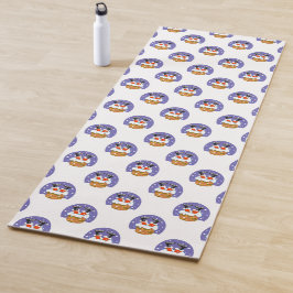 Tapete De Yoga Papai Noel Na Chaminé, Neve, Natal, Ano Novo