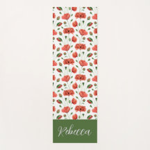 Papoula Vermelha Flor Silvestre Aquarela Nome Pers