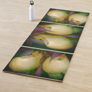 Tapete De Yoga Par de Flor Orquídea Branca