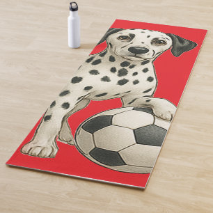 tapete de yoga para amante de futebol, 