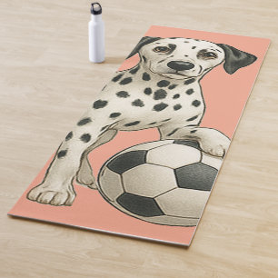 tapete de yoga para amantes de futebol