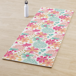 Tapete De Yoga Pastel Floral Designer Yoga Exercício Mat do Chão