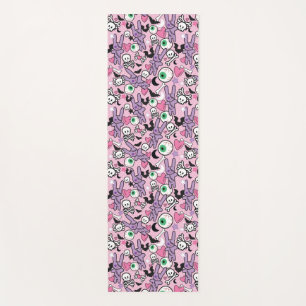 Tapete De Yoga Pastel Gótico Rockabilly Spooky Bunny
