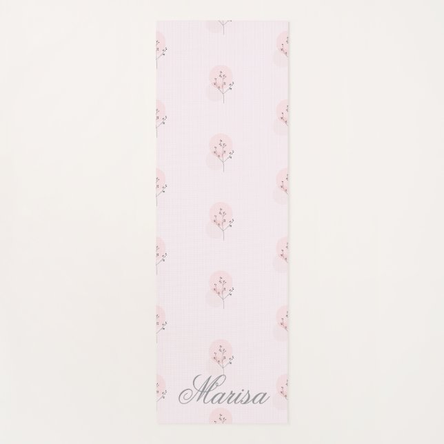 Tapete De Yoga Pastel Yoga Mat Personalizado - Nome Personalizado (Frente)