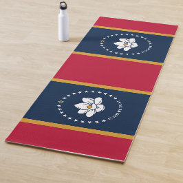 Tapete De Yoga Patriotic Yoga Mats with flag of Mississippi State