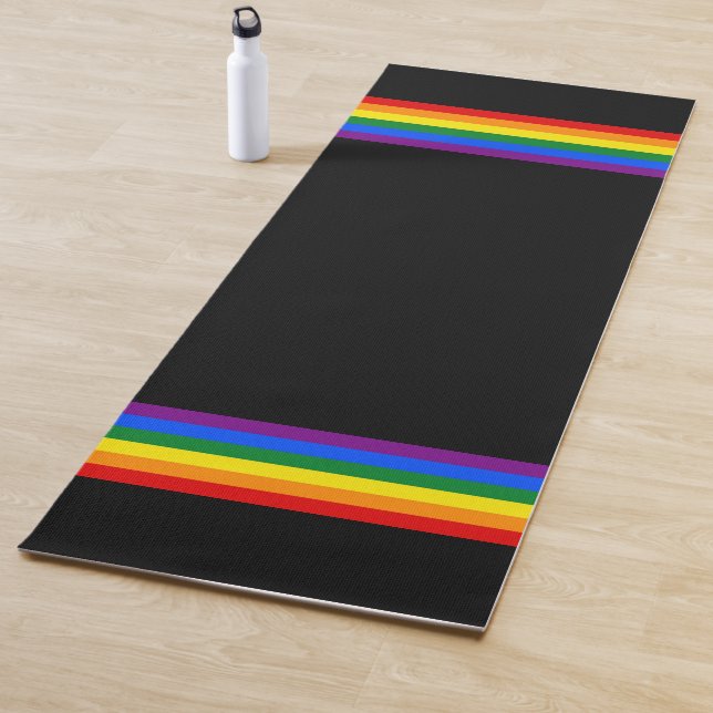Tapete De Yoga PAVILHÃO DE CINZA - STRIPES - Cores LGBT (In Situ)