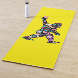 Tapete De Yoga Pé Grande de Paz Hippie Engraçado Pé Grande