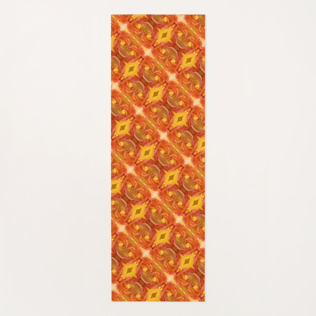 Tapete De Yoga Peace Rosa Ikat 8 (Frente)