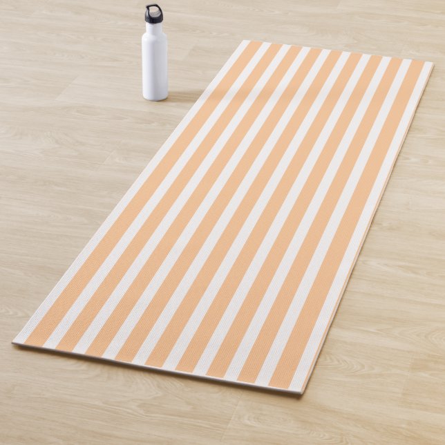 Tapete De Yoga Peach  Vertical Stripped  (In Situ)