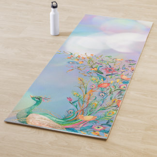 Tapete De Yoga Peacock Blue Pink Yoga Mat