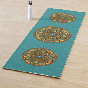 Tapete De Yoga Peixes Mandala Yoga Mat