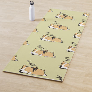 Tapete De Yoga Pembroke Welsh Corgi Cão Dormindo em ZZZ