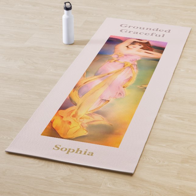 Tapete De Yoga Personalised Yoga Mat | Grounded Graceful Goddess  (In Situ)