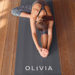 Tapete De Yoga Personalizado Azul de Carvões Personalizado<br><div class="desc">Melhore sua rotina de exercícios com este tapete personalizado de yoga azul de carvão personalizado. Apresentando uma cor azul-carvão elegante e moderna, este tapete ioga é na moda e funcional. Sua superfície de não escorregamento garante estabilidade durante sua prática, enquanto o material almofadado proporciona conforto e suporte para todos os...</div>