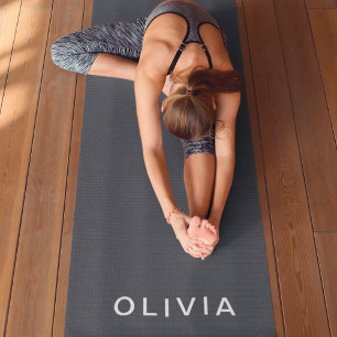 Tapete De Yoga Personalizado Azul de Carvões Personalizado