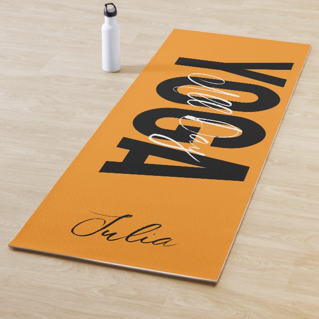 Tapete de Yoga Personalizado com Nome e Cor em Neg (In Situ)