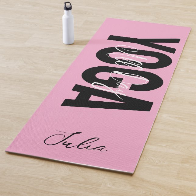 Tapete de Yoga Personalizado com Nome e Cor em Neg (In Situ)