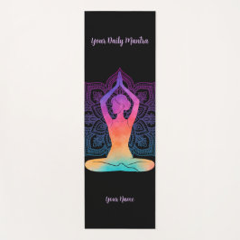 Tapete de Yoga Personalizado com Nome e Mantra