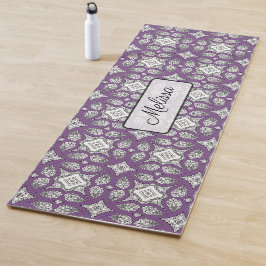 Tapete de Yoga Personalizado Mandala Roxo