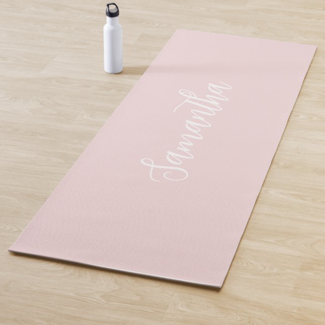 Tapete de Yoga Personalizado Rosa Moderno (In Situ)