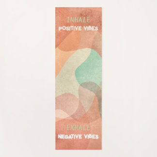 Tapete de yoga personalizado vibrações positivas
