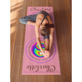 Tapete De Yoga (Personalize-me) Yin Yang Pink Workout, Pilates e