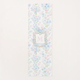 Tapete De Yoga Personalized Floral Monogram Yoga Mat