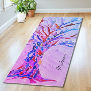 Tapete De Yoga Personalized Purple Pink Yoga Mat