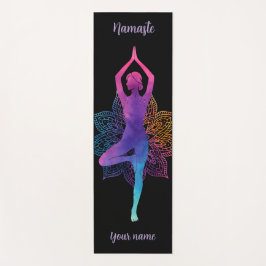 Tapete De Yoga Personalized Yoga Mat – Colorful Yoga Pose