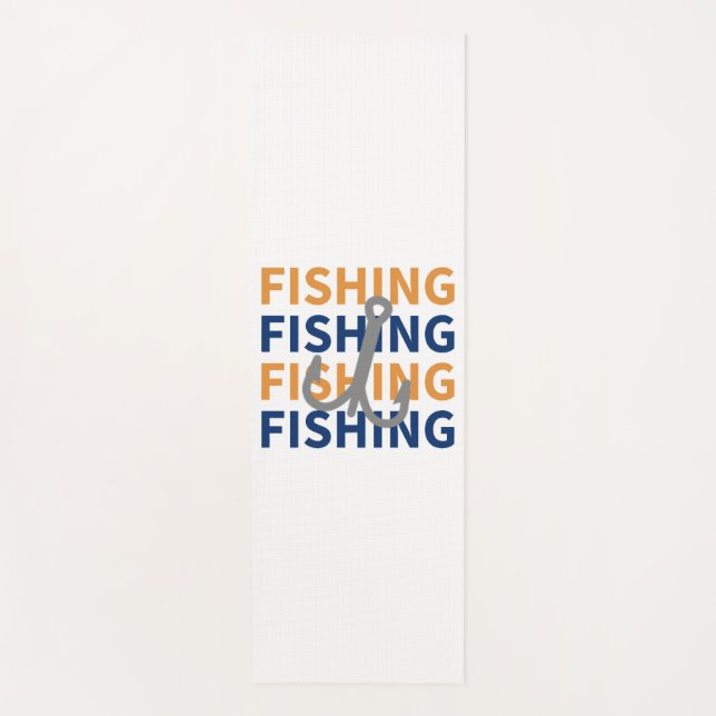 Tapete De Yoga Pesca, Pesca, Pesca, Pesca - Presente De Pesca (Frente)