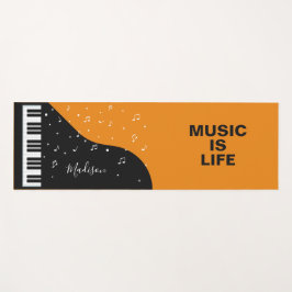 Tapete De Yoga Piano Music Nome personalizado yoga mat