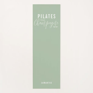 Tapete De Yoga Pilates divertidos Primeiro Champanhe Depois do Wo